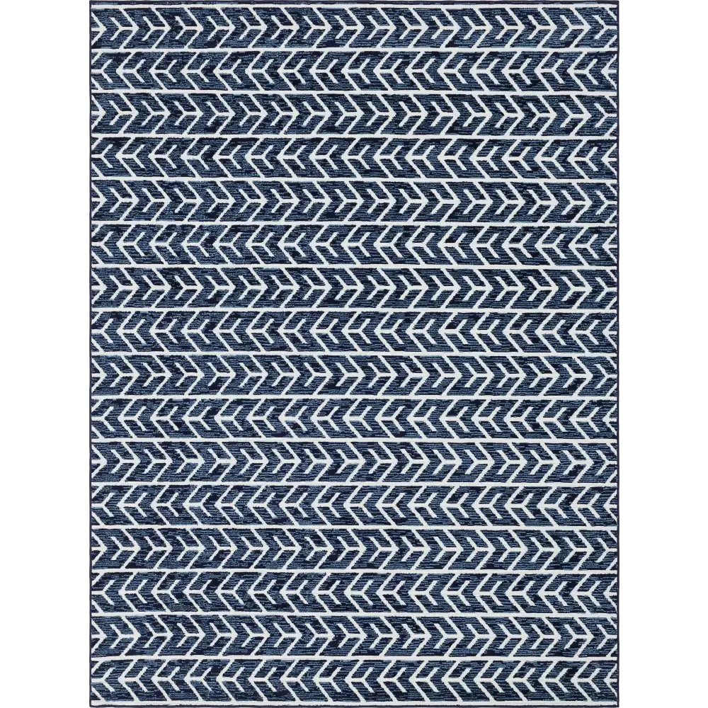 Modern sabrina soto outdoor aston rug - Navy Blue / 9’ x 12’