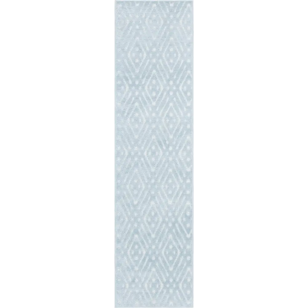 Modern sabrina soto outdoor ella rug - Light Blue / 2’ x 8’