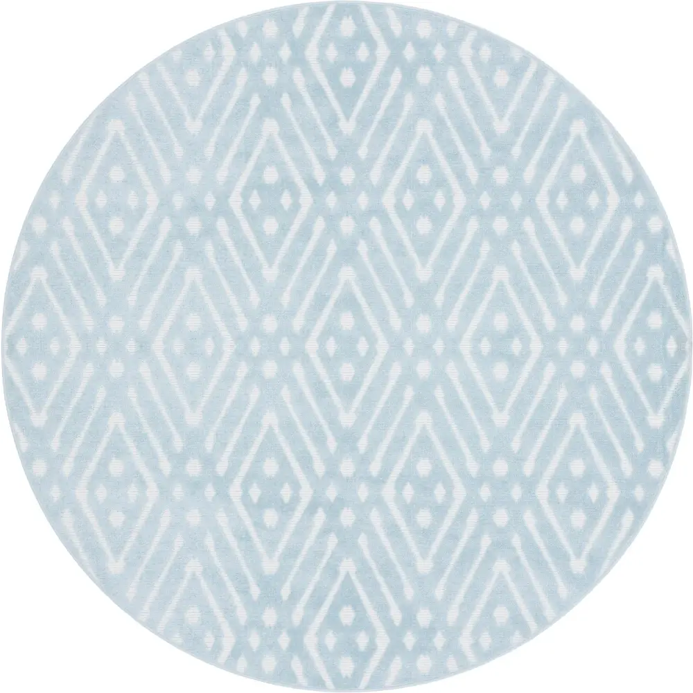 Modern sabrina soto outdoor ella rug - Light Blue / 8’ x 8’