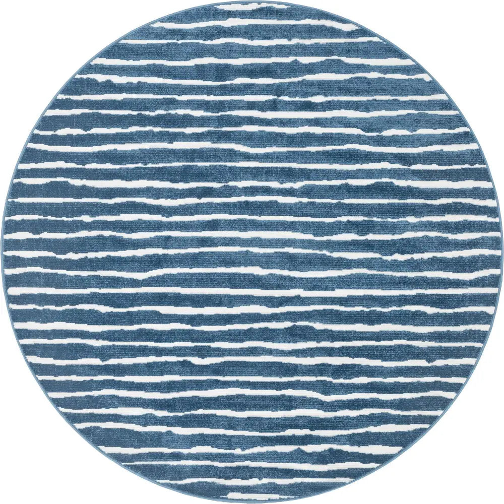 Modern sabrina soto outdoor ola rug - Blue / 8’ x 8’ / Round