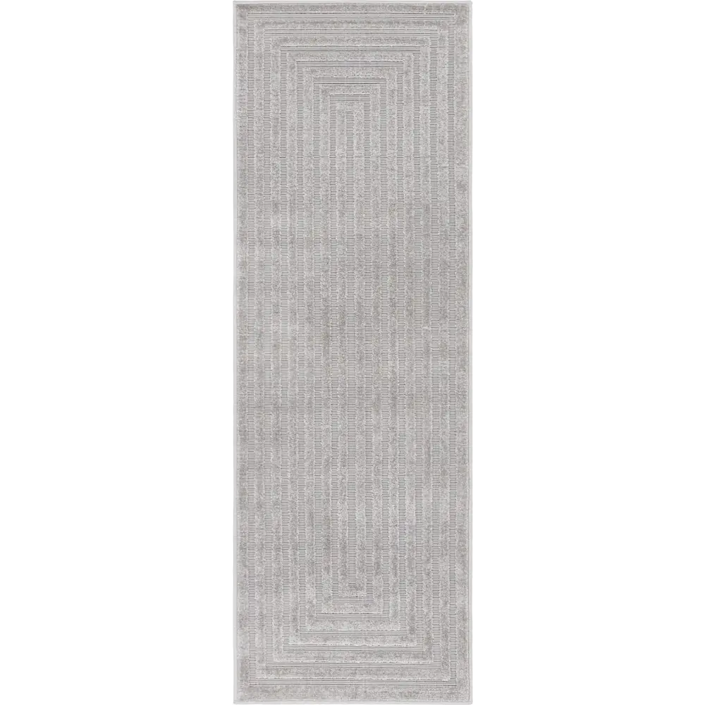 Modern sabrina soto outdoor prescott rug - Gray / 2’ x 6’ 1