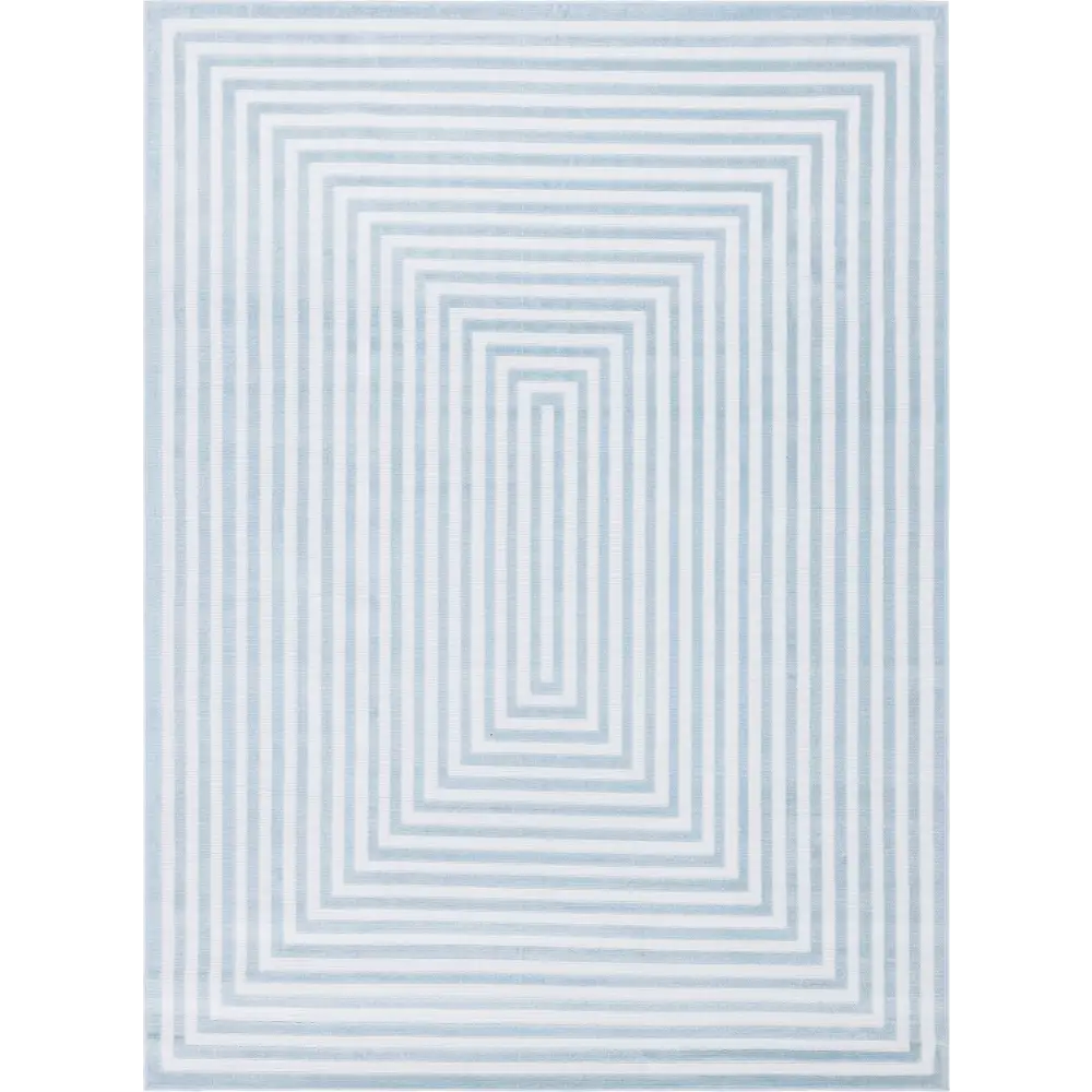 Modern sabrina soto outdoor prescott rug - Light Blue / 9’ x