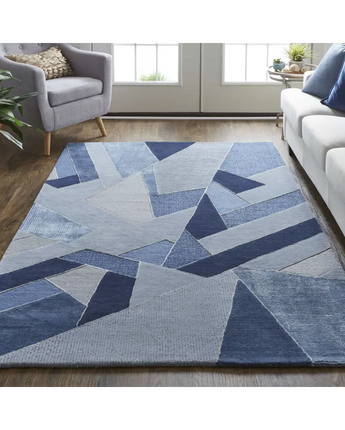 Nash Tufted Graphic Wool Rug - Area Rugs
