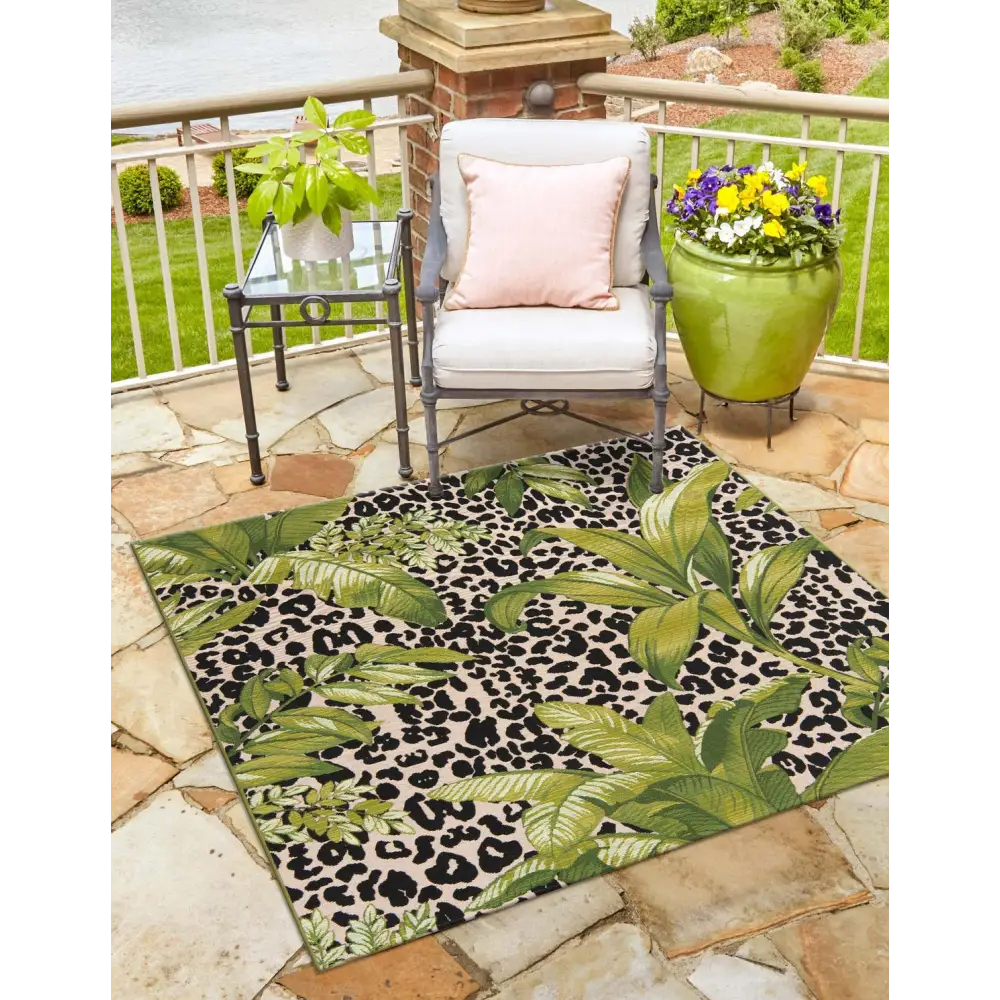 Outdoor outdoor botanical andromeda rug - Rugs