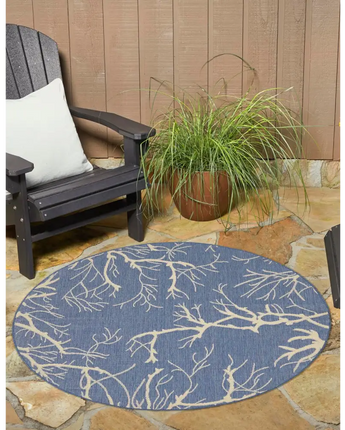 Outdoor outdoor botanical branch rug - Rugs