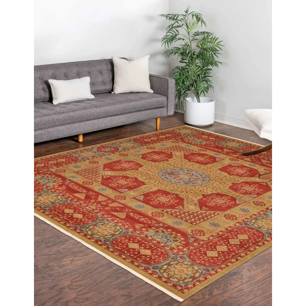 Red palace rectangle rug - Area Rugs