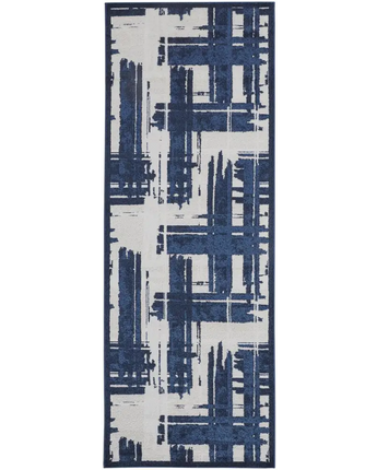 Remmy Coastal Inspired Rug - White / Blue / Runner / 2’-10 x