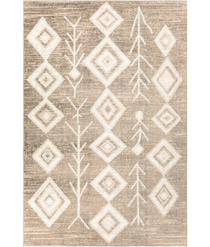 Rize Washable Area Rug - Light Brown / Rectangle / 5x7 - 