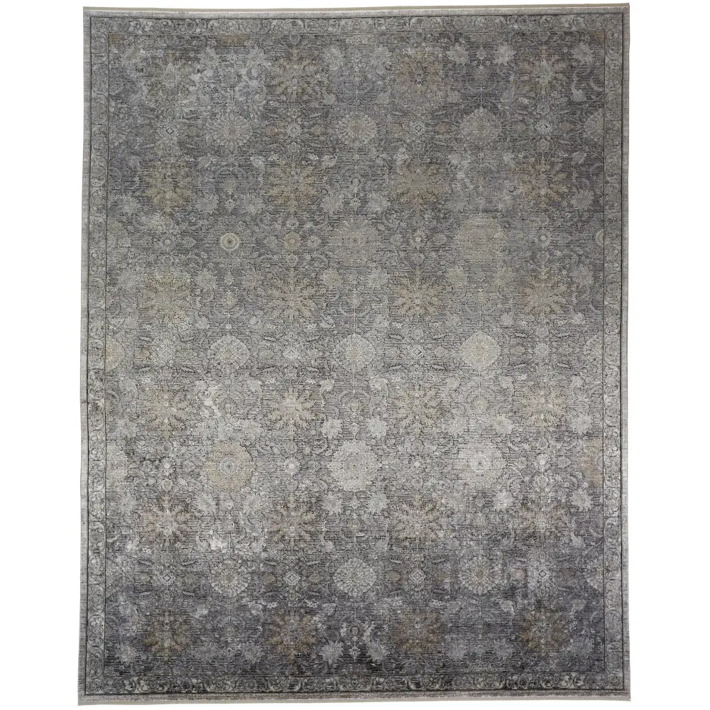 Sarrant Vintage Space-Dyed Rug - Gray / Rectangle / 2’ x 3’ 