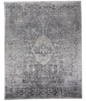 Sarrant Vintage Space-Dyed Rug - Gray / Silver / Rectangle /