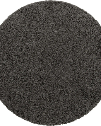 Solid Shag Area Rug - Cocoa / Round / 3 Ft Round - Area Rugs