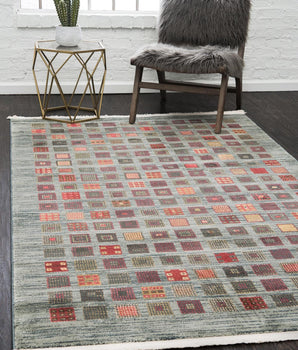 Southwestern rustic designed fars area rug - Area Rugs