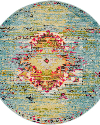 Southwestern Vista Turquoise Area Rug - Rug Mart Top Rated Deals + Fast & Free Shipping