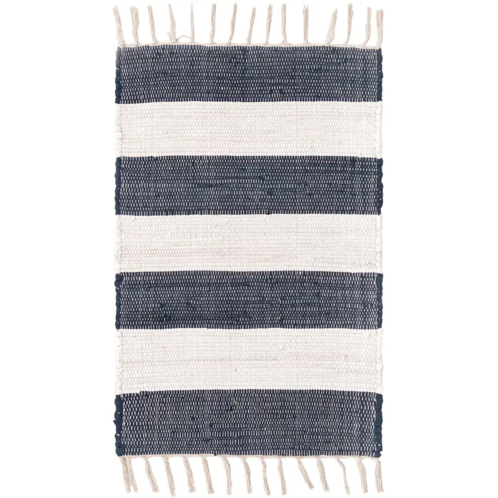 Striped Chindi Rag Rug - Rug Mart Top Rated Deals + Fast & Free Shipping
