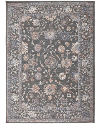 Thackery Transitional Oriental Rug - Gray / Blue / Rectangle