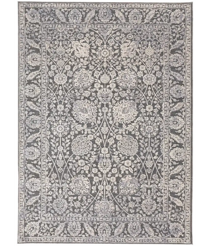 Thackery Transitional Oriental Style Rug - Gray / White / 