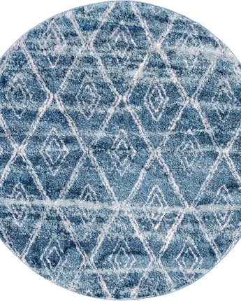 Titan rug - Dark Blue / 4’ 7 x 4’ 7 / Round - Rugs