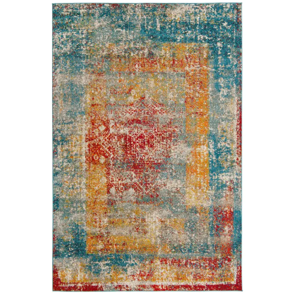 Traditional Cavalli Rosso Rug - Rug Mart Top Rated Deals + Fast & Free Shipping