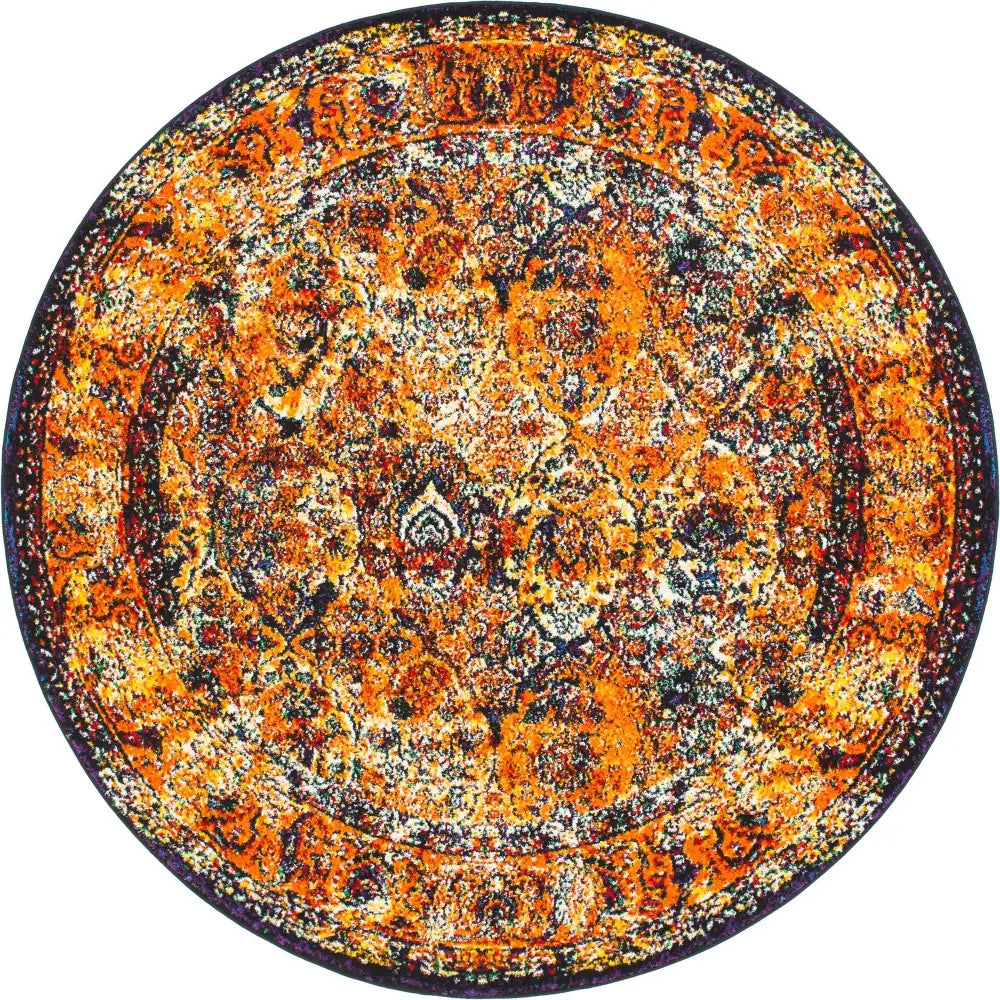 Traditional Distressed Vintage Rosso Rug - Rug Mart Top Rated Deals + Fast & Free Shipping