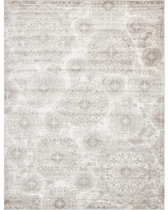 Traditional grand sofia rug (rectangular) - Light Gray /