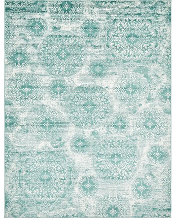 Traditional grand sofia rug (rectangular) - Turquoise /