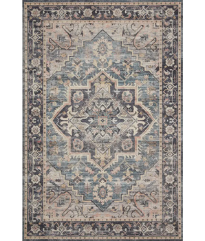 Traditional Hathaway Navy Blue Rug - Rug Mart Top Rated Deals + Fast & Free Shipping