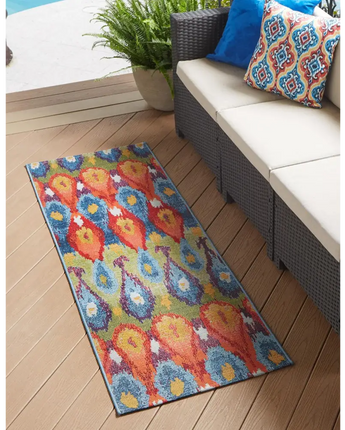 Traditional outdoor modern ikat rug - Rugs