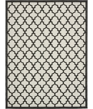 Traditional outdoor trellis tulsa rug - Black / 9’ x 12’ 2 /