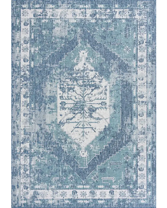 Traditional outdoor traditional valeria rug - Blue / 10’ x