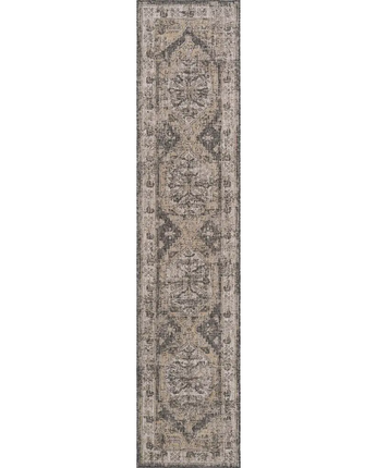 Traditional outdoor traditional valeria rug - Charcoal / 2’