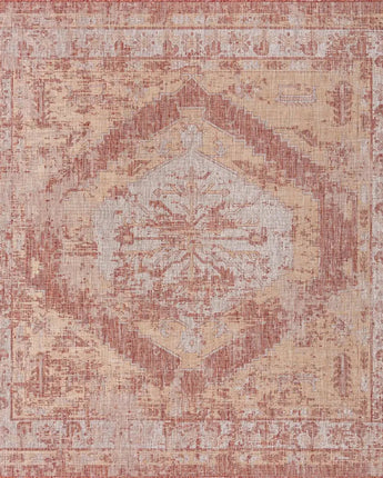 Traditional outdoor traditional valeria rug - Rust Red / 10’