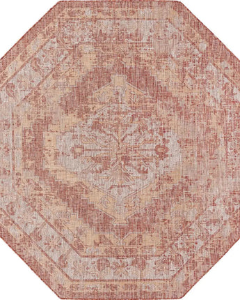 Traditional outdoor traditional valeria rug - Rust Red / 7’