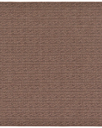 Transitional outdoor modern links rug - Brown / 5’ 4 x 6’ 1