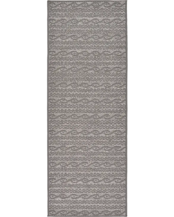Transitional outdoor modern links rug - Gray / 2’ 2 x 6’ 1 /