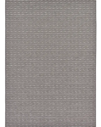 Transitional outdoor modern links rug - Gray / 7’ x 10’ /