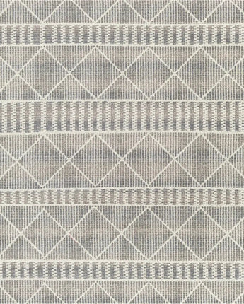 Transitional outdoor trellis dalyan rug - Gray / 5’ 4 x 6’ 1