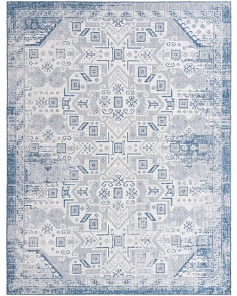 Tribal outdoor aztec coba rug - Blue / 10’ x 14’ 1 /