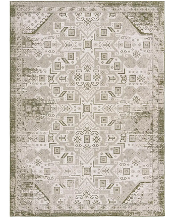 Tribal outdoor aztec coba rug - Green / 10’ x 14’ 1 /