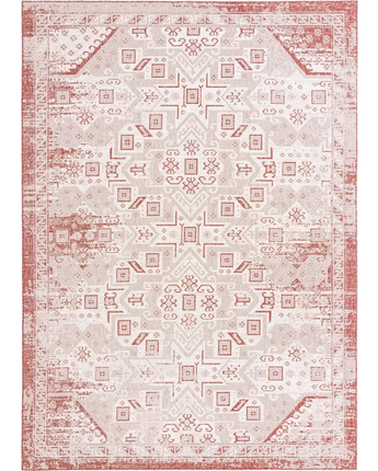 Tribal outdoor aztec coba rug - Rust Red / 10’ x 14’ 1 /