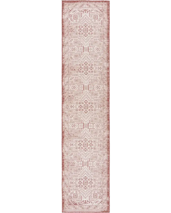 Tribal outdoor aztec coba rug - Rust Red / 2’ 7 x 12’ /