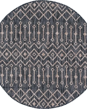 Tribal outdoor trellis tribal trellis rug - Charcoal Gray /