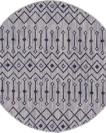 Tribal outdoor trellis tribal trellis rug - Gray / 4’ 1 x 4’