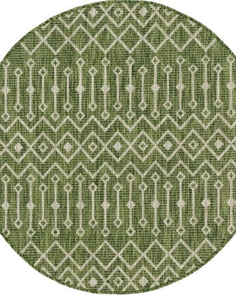 Tribal outdoor trellis tribal trellis rug - Green / 4’ 1 x
