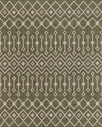 Tribal outdoor trellis tribal trellis rug - Green / 7’ 10 x