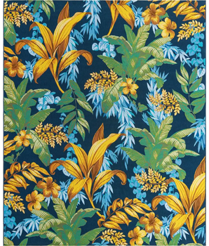 Tropical outdoor botanical calypso rug - Multi / 10’ x 12’ /