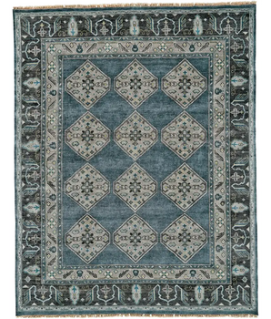 Ustad Taditional Persian - Blue / Gray / Rectangle / 2’ x 3’