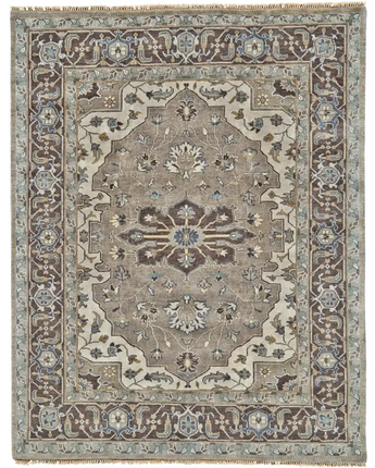 Ustad taditional persian rug - Gray / Blue / Rectangle / 2’
