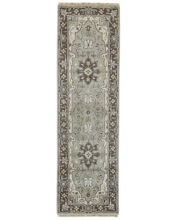 Ustad taditional persian rug - Gray / Blue / Runner / 2’6 x