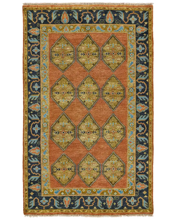 Ustad Taditional Persian - Rust Gold / Rectangle / 2’ x 3’ -