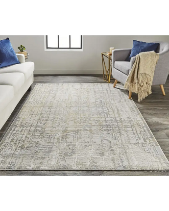 Waldor Distressed Abstract Rug - Area Rugs